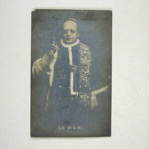 Postcard Pope SS Pio XI Real Photo Antique Postcard Religious